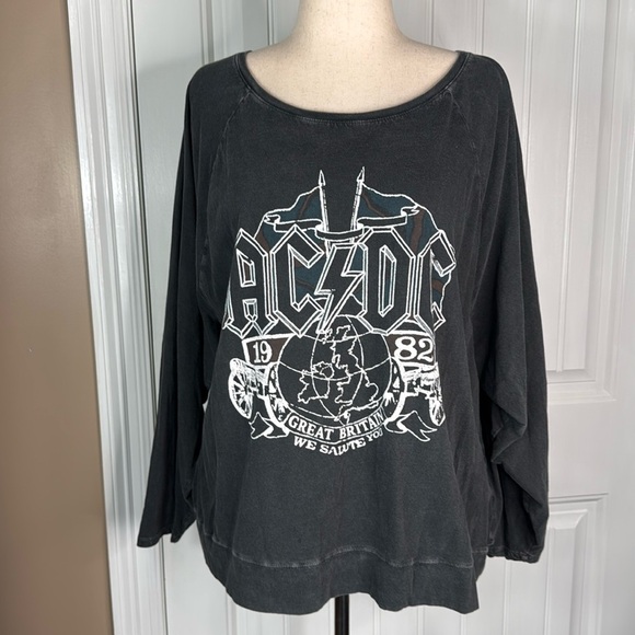 Lucky Brand Acdc Long Sleeve Graphic Crew Sz XXL - Picture 3 of 12